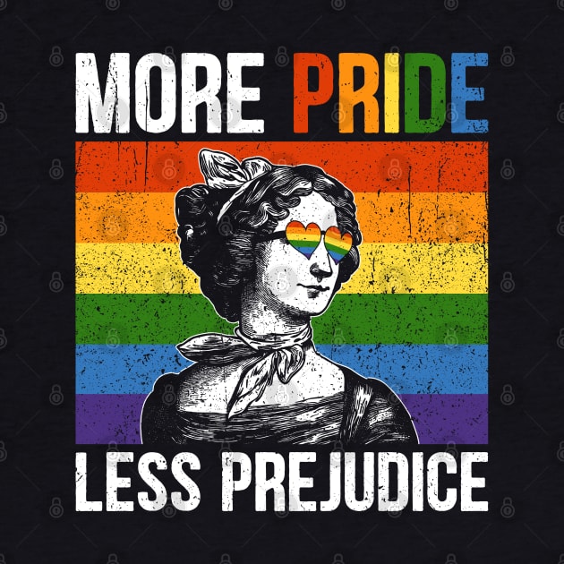 Pride Month More Pride Less Prejudice Jane Austen by RetroPrideArts